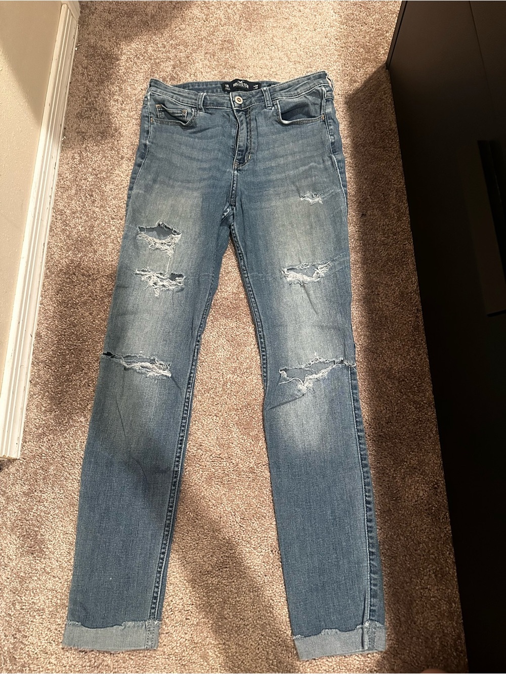 Hollister Distressed Skinny Jeans Size 7 0617
